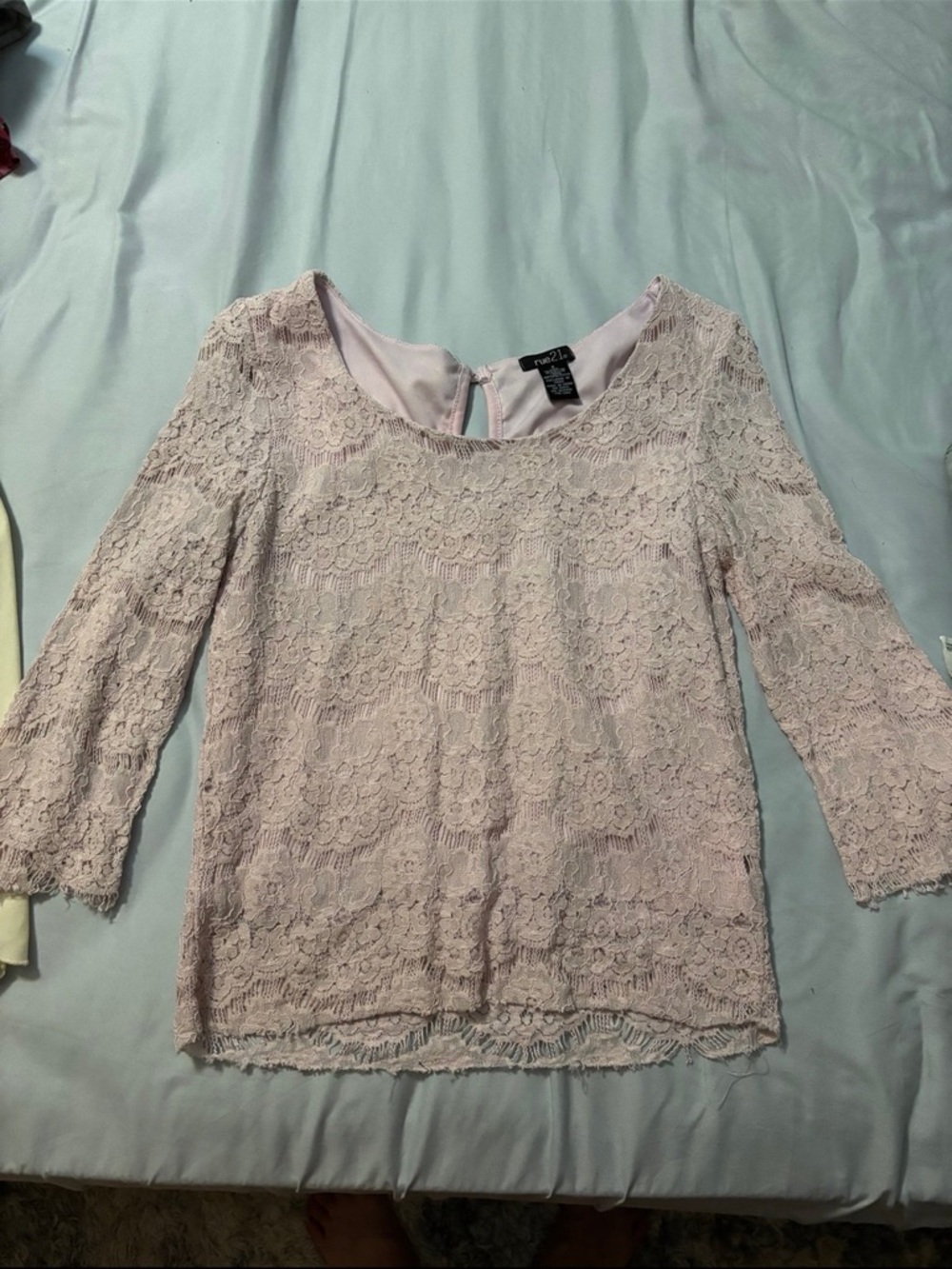 Faded Rose Lace Blouse